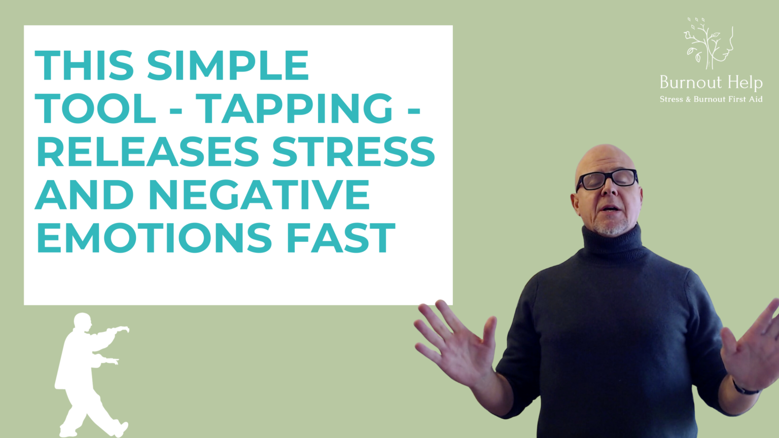 Eric Mahleb shows tapping to relieve stress quickly